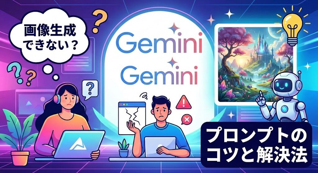 Geminiで画像生成できない？プロンプトのコツと解決法
